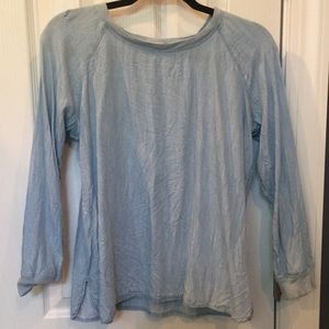 LOFT chambray top